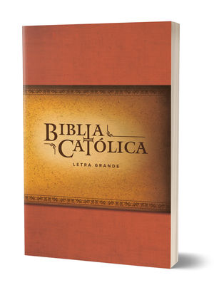 La Biblia Católica. Edición letra grande color roja