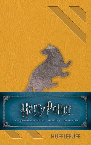 Libreta Hufflepuff. Harry Potter ruled journal with pocket / Pd.