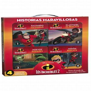 HISTORIAS MARAVILLOSAS LOS INCREIBLES 2 DISNEP PIXAR / PD. (INCLUYE CUATRO LIBROS)