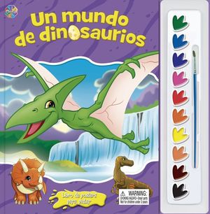 Un mundo de dinosaurios. Libros de posters para pintar