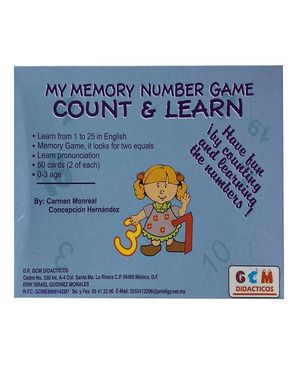 MY MEMORY NUMBER GAME COUNT & LEARN / MI JUEGO DE MEMORIA DE LOS NUMEROS