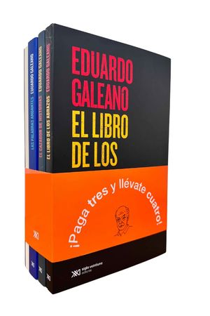 Paquete Galeano (El libro de los abrazos, Cazador de historias, Las palabras andantes y Mujeres)