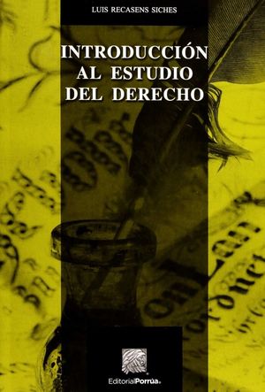 INTRODUCCION AL ESTUDIO DEL DERECHO / 18 ED.