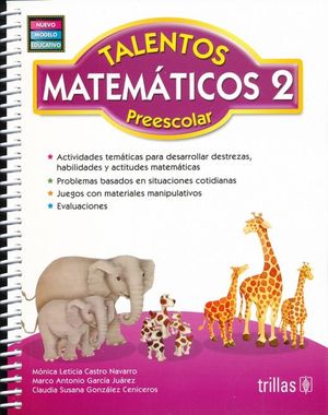 TALENTOS MATEMATICOS 2. PREESCOLAR / 5 ED.