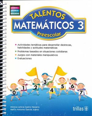 TALENTOS MATEMATICOS 3. PREESCOLAR / 5 ED.