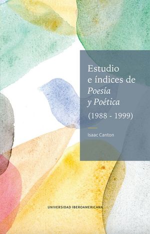 Estudio e índices de Poesía y Poética (1988-1999)