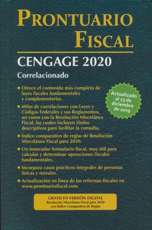 Prontuario Fiscal Cengage 2020