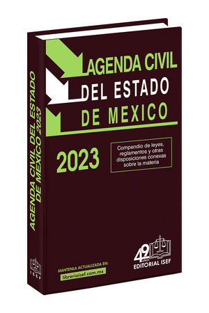 Agenda civil del Estado de México 2023 / 42 ed.