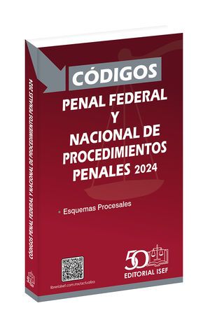 Códigos Penal Federal y Nacional de Procedimientos Penales 2024 (Edición de bolsillo)
