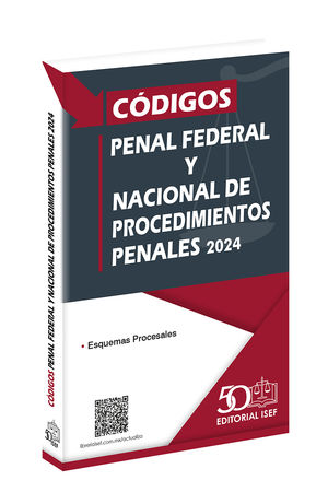 Códigos penal federal y nacional de procedimientos penales 2024 (Profesional)