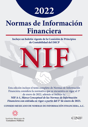 Normas de Información Financiera 2022. Versión profesional