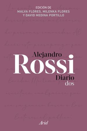Alejandro Rossi. Diario dos