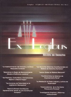 EX LEGIBUS REVISTA DE DERECHO NO. 2 OCTUBRE 2011