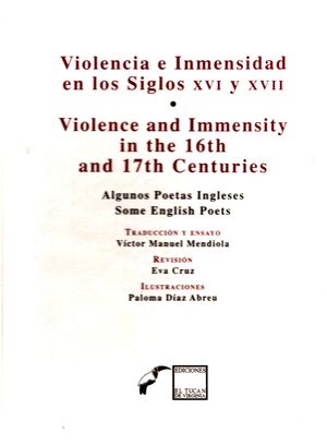 Violencia e inmensidad en los siglos XVI y XVII. Algunos poetas ingleses / Pd.