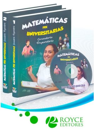 Matemáticas pre universitarias / 2 Tomos / Pd.