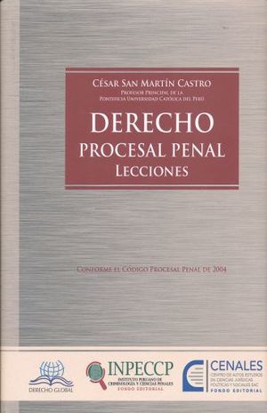 DERECHO PROCESAL PENAL. LECCIONES / PD.
