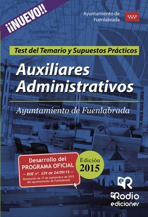 IBD - Auxiliares Administrativos del Ayuntamiento de Fuenlabrada. Test del Temario y Supuestos Prácticos