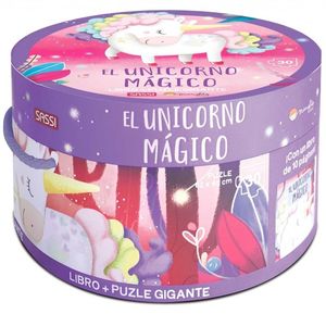 El unicornio mágico (Libro + Rompecabezas)