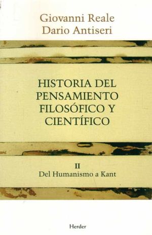 HISTORIA DEL PENSAMIENTO FILOSOFICO Y CIENTIFICO / VOL. 2