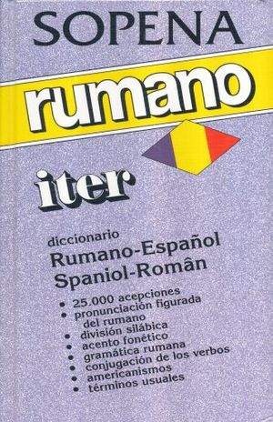 DICCIONARIO ITER RUMANO - ESPAÑOL / ESPAÑOL - RUMANO / SOPENA / PD.