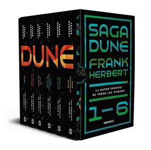 Saga Dune 1-6. (Estuche con: Dune / El mesías de Dune / Hijos de Dune / Dios emperador de Dune / Herejes de Dune / Casa capitular Dune)