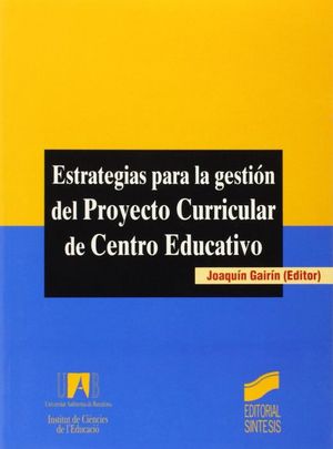 ESTRATEGIAS PARA LA GESTION DEL PROYECTO CURRICULAR DEL CENTRO EDUCATIVO