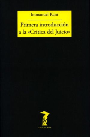 Primera introducción a la crítica del juicio / 2 ed.