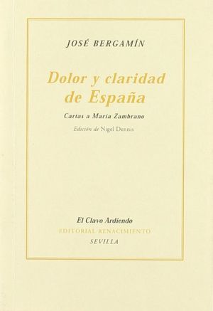 Dolor y claridad de España. Cartas a María Zambrano