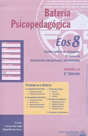 BATERIAS PSICOPEDAGOGICAS EOS SEGUNDO CURSO DE EDUCACION SECUNDARIA
