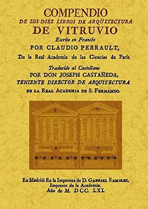 Compendio de los diez libros de arquitectura de Vitruvio (Edición facsimilar)