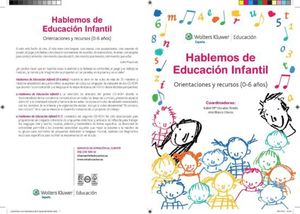 HABLEMOS DE EDUCACION INFANTIL. ORIENTACIONES Y RECURSOS 0 - 6 AÑOS (INCLUYE 2 CD)