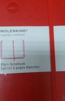 PLAIN NOTEBOOK RED COVER / MOLESKINE