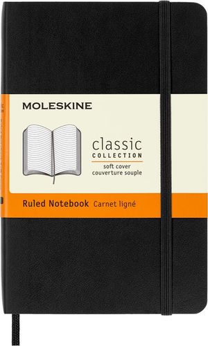 RULED NOTEBOOK SOFT COVER POCKET / MOLESKINE
