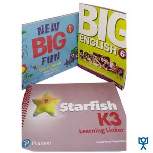 Paquete 46. Big englis 6. Student book / Paquete New big fun. Workbook and workbook level 1 / Starfish learning linker level 3