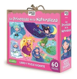 Las princesas de la naturaleza (Libro + rompecabezas gigante 60 pzas.)