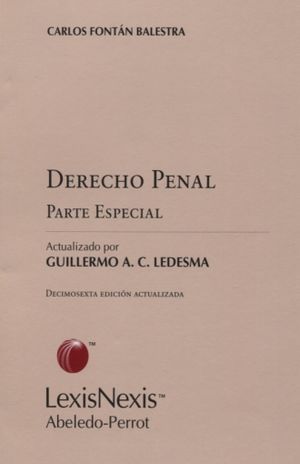 DERECHO PENAL. PARTE ESPECIAL / 16 ED.