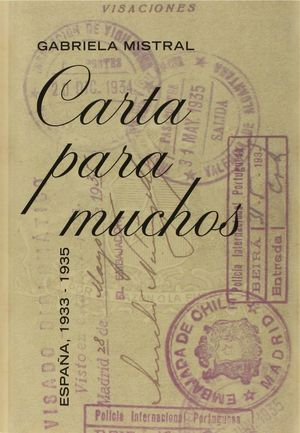 CARTA PARA MUCHOS. ESPAÑA 1933-1935