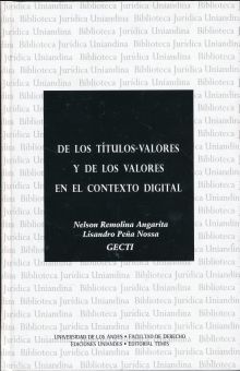 DE LOS TITULOS VALORES Y DE LOS VALORES EN EL CONTEXTO DIGITAL / PD.