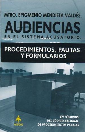 AUDIENCIAS EN EL SISTEMA ACUSATORIO. PROCEDIMIENTOS PAUTAS Y FORMULARIOS / 2 ED.
