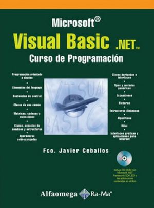 VISUAL BASIC NET. CURSO DE PROGRAMACION (INCLUYE CD)