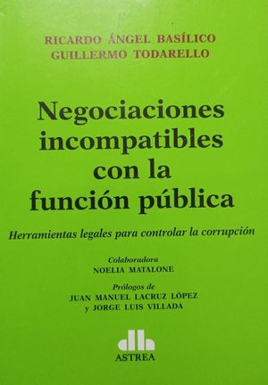 Negociaciones incompatibles con la función pública