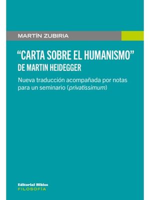 Carta sobre el Humanismo de Martin Heidegger