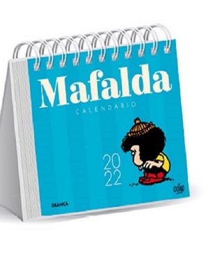 Calendario de escritorio 2022 Mafalda (Color azul claro)