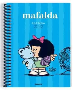 Agenda Mafalda 2022 anillada (Color azul)