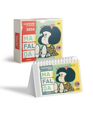 Calendario de colección de escritorio Mafalda 2024