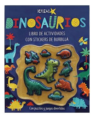 Dinosaurios. Libro de actividades con stickers de burbuja