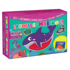 ¡Animales marinos! Set de rompecabezas para tocar y sentir / Pd. (incluye libro de cartón)