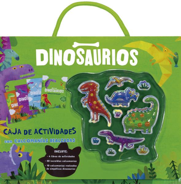 Caja de actividades con calcomanías. Dinosaurios. SILVER DOLPHIN. Libro en  papel. 0798190199580 Librería El Sótano