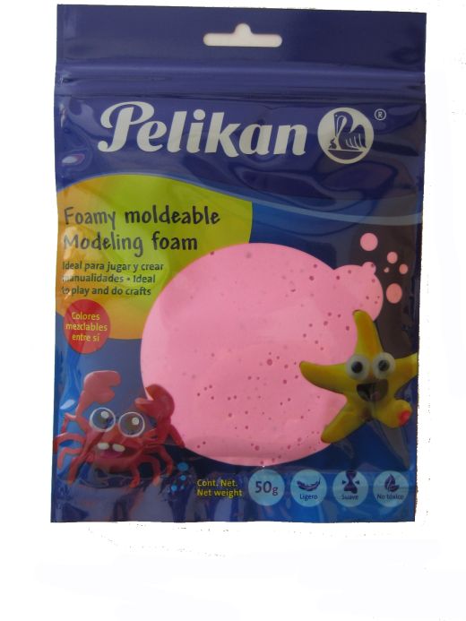Pelikan Foamy Moldeable color Rosa. Papelería general. Librería El
