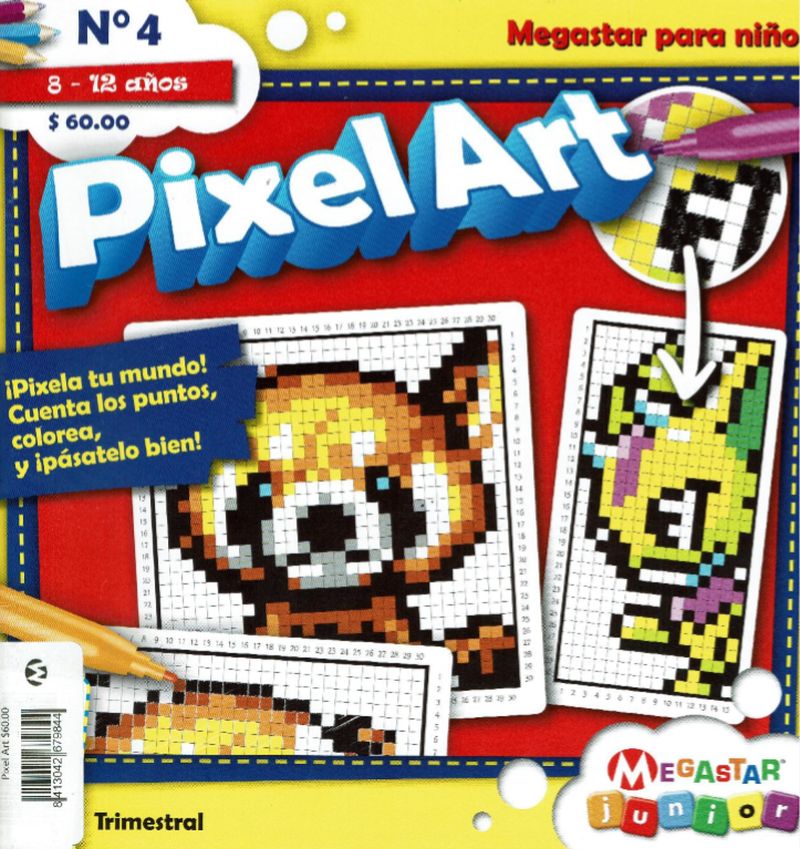 Pixel Art – Libro Para Colorear 1: Dibujos Pixelados Para Reproducir,  Dibujos Misteriosos Y Cuadrículas En Blanco Para Inventar Sus Propios |  